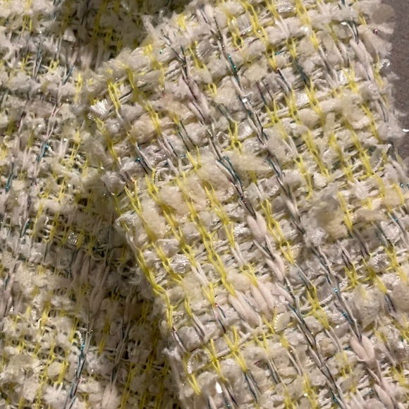 Melloday Yellow Boucle Dress-length Jacket - Picture 3 of 4